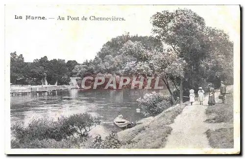 Ansichtskarte AK La Marne Au Pont de Chennevieres