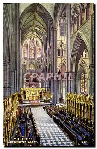 Ansichtskarte AK The Choir Westminster Abbey London