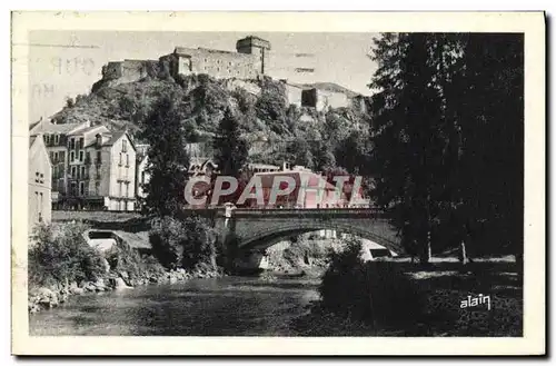 Cartes postales Lourdes Le Chateau Fort et le Gave