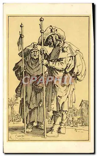 Cartes postales Jacques Callot Les gueux Les deux pelerins
