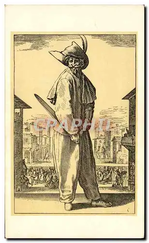 Cartes postales Jacques Callot Un pantalon Zani ou Scapin