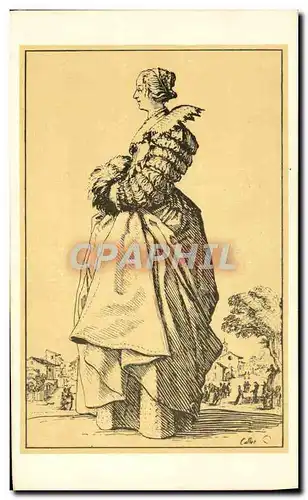 Cartes postales Jacques Callot Une dame