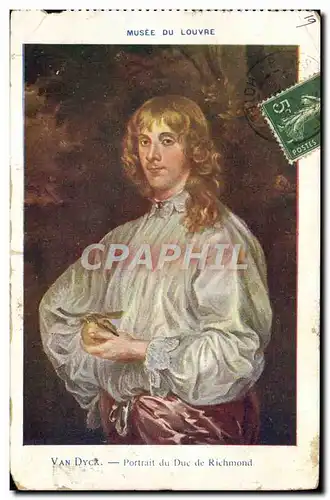 Cartes postales Musee Du Louvre Van Dyck Portrait du duc de Richmond