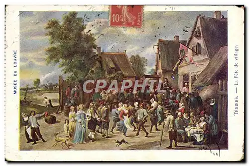 Cartes postales Musee Du Louvre Teniers La fete de village