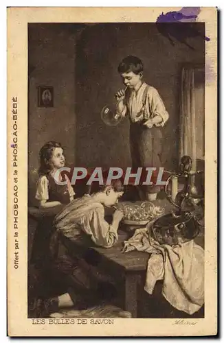 Cartes postales Les bulles de savon