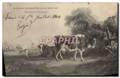 Cartes postales Brascassat Paysage et animaux