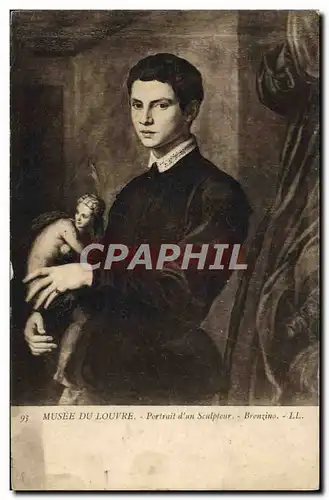 Cartes postales Musee Du Louvre Portait d&#39un Sculpteur Bronzino