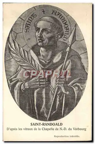 Ansichtskarte AK Saint Randoald D&#39Apres les Vitraux de la Chapelle de Notre Dame du Vorburg