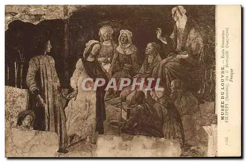 Cartes postales Musee Du Louvre Ecole Florentine Filipepi Botticelli Fresque