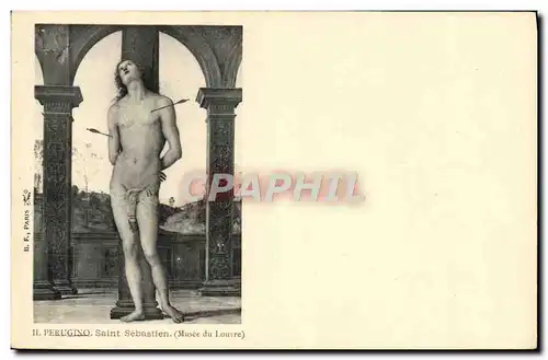 Cartes postales Musee Du Louvre Il Perugino Saint Sebastien