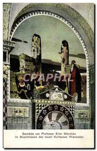 Cartes postales Gemalde von Professor Erler Munchen Wiesbaden