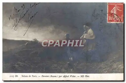 Cartes postales Salons de Paris Derniers Rayons Alfred Weber