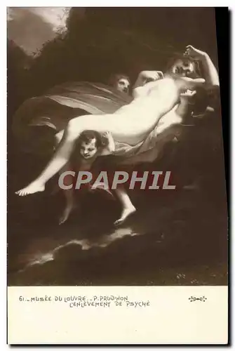 Cartes postales Musee Du Louvre Lenlevement De Psyche Prudhon