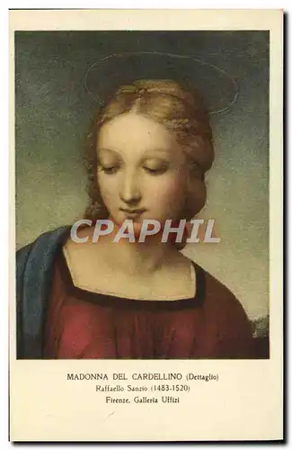 Cartes postales Madonna Del Cardellino Raffaello Sanzio Firenze Galleria Uffizi