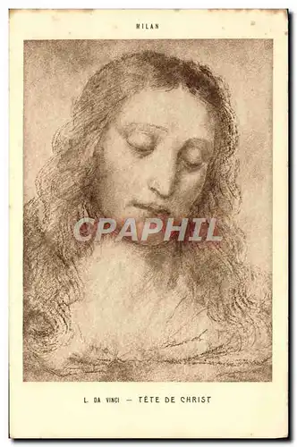 Ansichtskarte AK Tete De Christ Milan L da Vinci