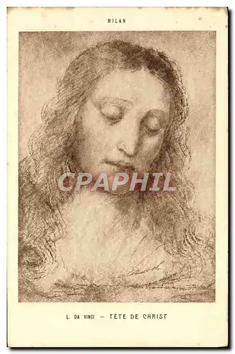 Cartes postales Tete De Christ Milan L da Vinci
