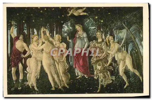 Cartes postales La Primavera Botticelli Firenze Galleria Uffizi