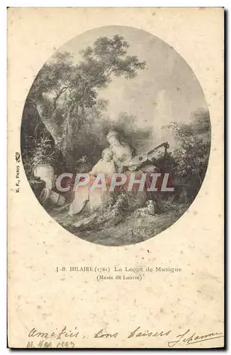 Ansichtskarte AK Hilaire La Lecon De Musique Musee du Louvre Paris