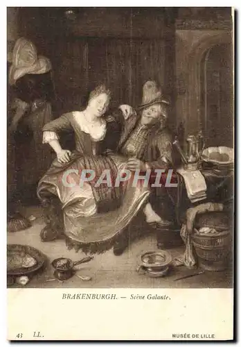 Cartes postales Brakenburgh Scine Galante Musee de Lille
