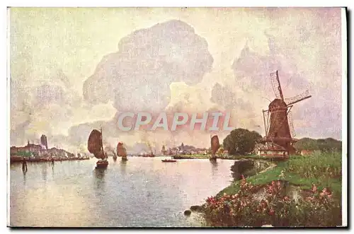 Cartes postales Iwill Le moulin de Dordrecht