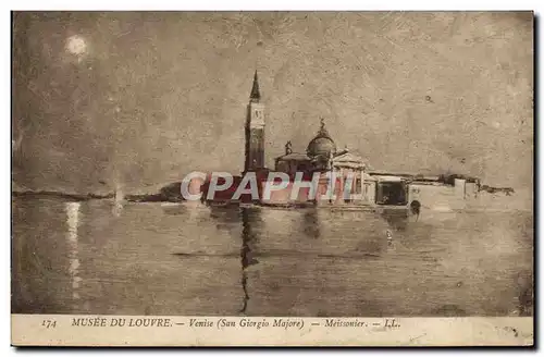 Cartes postales Musee De Louvre Venise San Giorgio Majore Meissonier