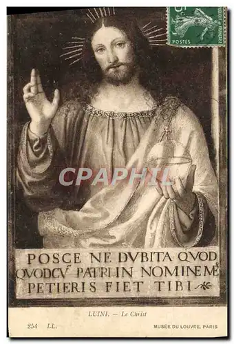 Cartes postales Luini Le Christ Musee de Louvre Paris