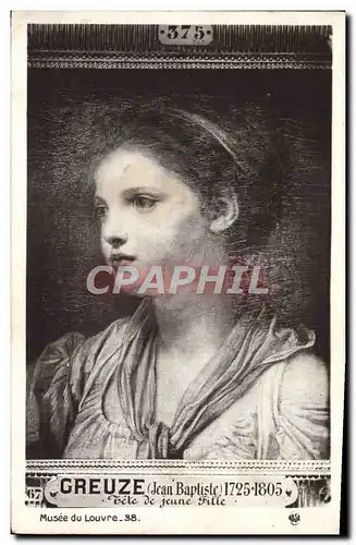Cartes postales Greuze Musee du Louvre