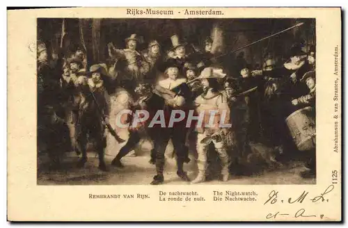 Cartes postales Rijks Museum Amsterdam Rembrandt van Rijn