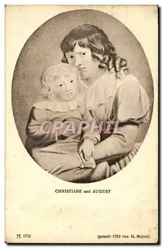 Cartes postales Christiane und August