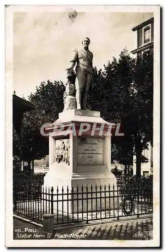 Cartes postales Pau Statue Henri IV Place Royale