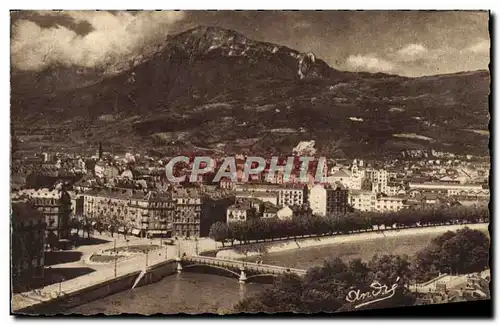 Ansichtskarte AK Grenoble Vue generale et le Moucherotte