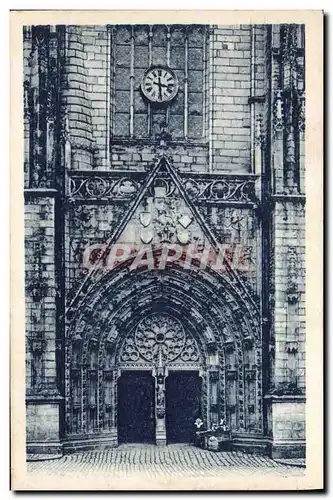 Cartes postales Quimper Portail de la Cathedrale