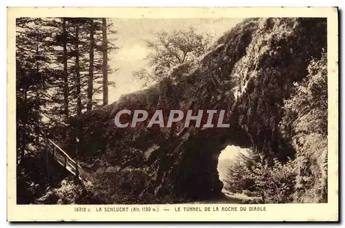 Ansichtskarte AK La Schlucht Le Tunnel de la Roche du Diable