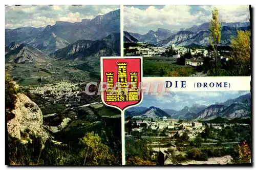 Moderne Karte Die Vue generale la Drome Le Glandasse et l&#39Aiguillette Vercors