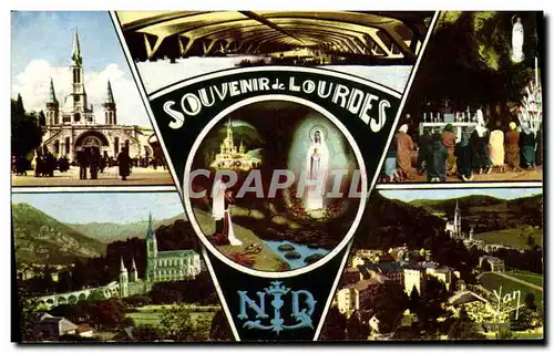 Cartes postales moderne Souvenir de Lourdes