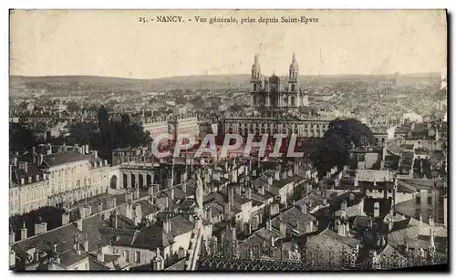 Cartes postales Nancy Vue generale prise depuis Saint Epvre