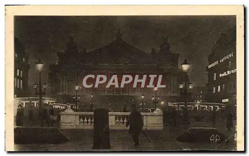 Cartes postales Paris la Nuit L&#39Opera