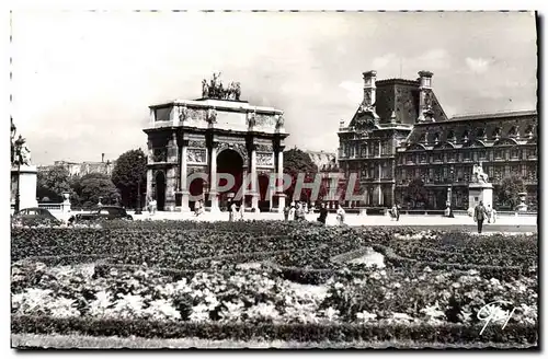 Moderne Karte Paris et ses Merveilles Place et arc de triomphe du Carrousel