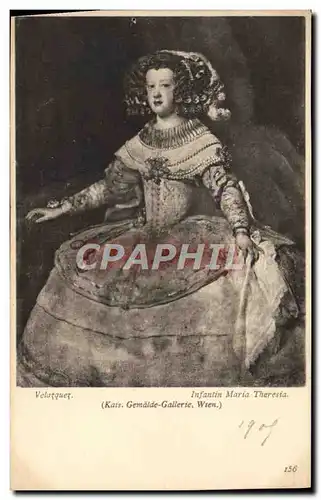 Cartes postales Velazquez Infantin Maria Theresia