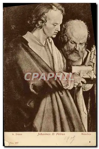 Cartes postales Johannes & Petrus Munchen Durer