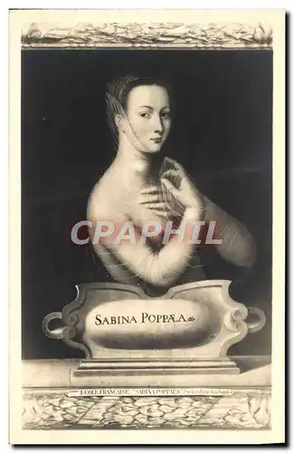 Cartes postales Anonyme XVl e Siecle Sabina Poppea Musee d&#39art et d&#39histoire Geneve