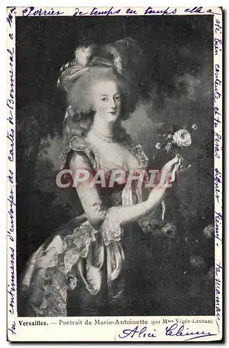 Cartes postales Versailles Portrait de Marie Antoinette