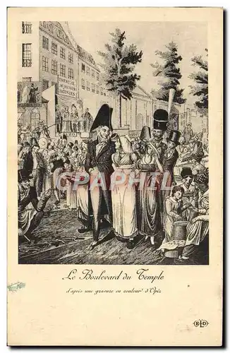 Cartes postales Le Boulevard du Temple