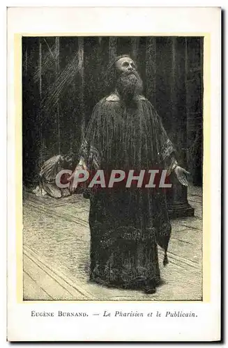 Cartes postales Eugene Burnand Le Pharisien et le Publicain