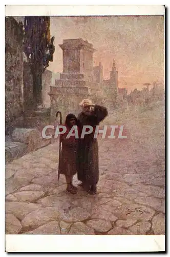 Cartes postales Jab Styka Dans la Via Appia