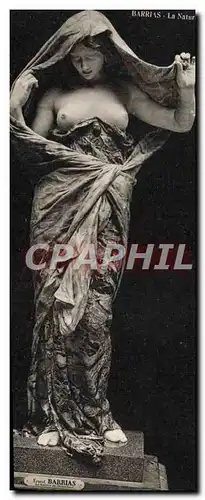 Cartes postales Barrias La nature se devoilant Musee du Luxembourg Paris