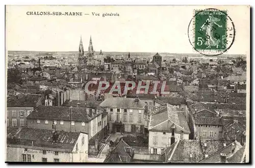 Cartes postales Chalons sur Marne Vue generale