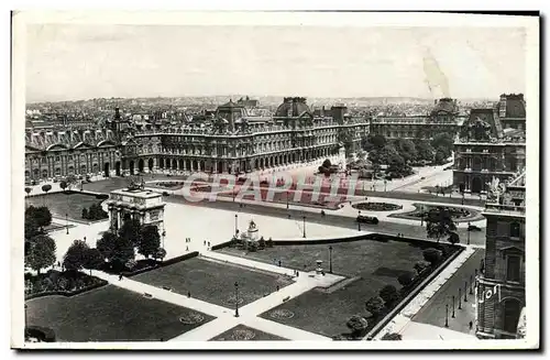 Moderne Karte Paris en Flanant Perspective sur la Place du Carrousel