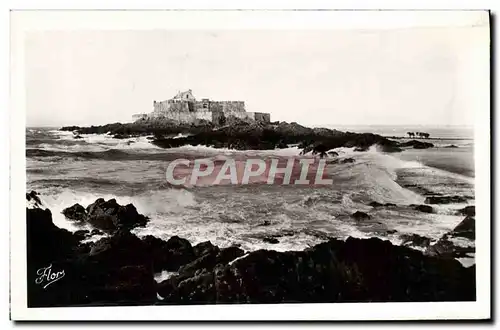 Cartes postales moderne Saint Malo Maree montante Le Fort National