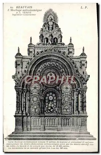 Cartes postales Beauvais L'Horloge astronomique